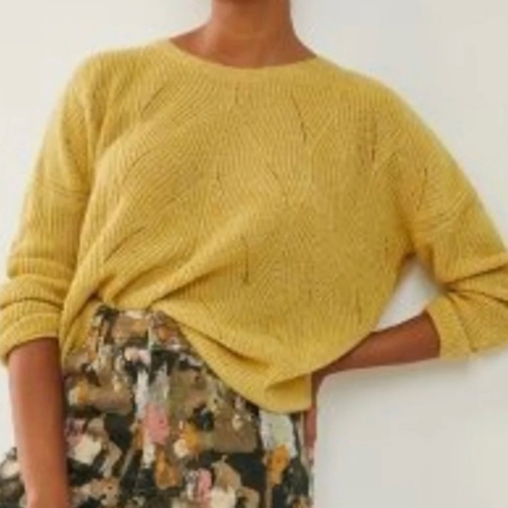 Anthropologie Keely Cable Knit Sweater